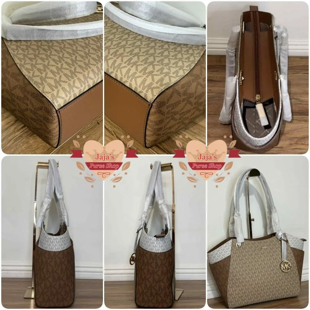 ❤️Michael Kors Signature Trio Color Coated Canvas Purse❤️ - Picture 5 of 17